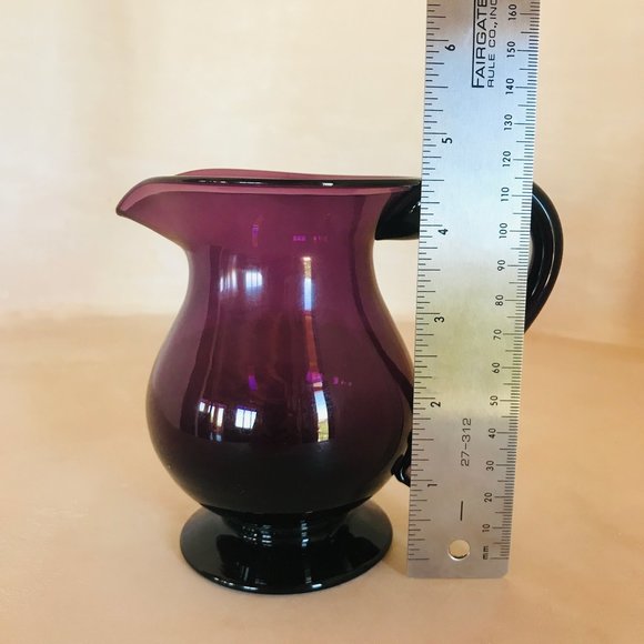 Vintage Collectible Purple Glass Pitcher / Carafe - Picture 5 of 7